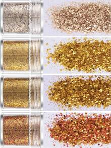 Random Color, Shiny Sequin Decor DIY Holiday Hair Accessories, Multi-Functional Use, Hair Styling Tool - Multicolor - View 7