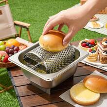 1 pieza Rodillo giratorio de acero inoxidable para untar mantequilla, rueda de mantequilla para pan, tostadas, sándwiches y pasteles, fácil de limpiar, utensilio de cocina para uso diario - Multicolor - Ver 2