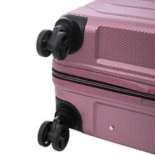 W WINGS TSA Lock Luggage Set 3 Or 4 Or Suitcase To Choose 14" 16" 20" 24" 28" Travel Luggage Polycarbonate Hard Shell, Telescopic Handle, 360 Wheels ROSE GOLD - Pink - View 9