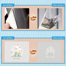 60PCS Bible Stickers, Inspirational Christian Stickers, Aesthetic Stickers, High Quality Stickers Scrapbook, Decorative Paper, Journaling, Laptop, Bumper, Skateboard, Water Bottles, Computer, For Gift Bags, Envelope Seals, Party Decoration - Bible-themed Minimalist Style - View 6