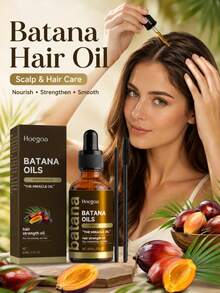 Aceite de Batana para el Cabello de 60ml, Suave y No Irritante, Reduce el Cabello Frágil, Deja el Cabello Suave, Brillante, Naturalmente Voluminoso y Sin Frizz - 60 ml - Ver 1