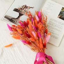 Artificial Pampas Grass Flower Bouquet Rainbow Colors Boho Floral Decor For Home Wedding Vases Perfect For Fall Spring Summer Winter Arrangements Boho Style Decoration - S2 - View 7