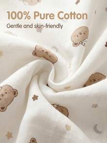 2pcs Soft Comfortable Breathable Baby Animal Pattern Fitted Sheets (39.37*23.62) Inch, (47.24*23.62) Inch, (51.96*28.34) Inch - Multicolor - View 5