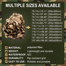 Camouflage Net, Garden Fence Net, Hunting Concealment Net, Suitable For Camping, Hunting, Party Decoration - Desert Camouflage Net Roll - Desert Camouflage - View 5