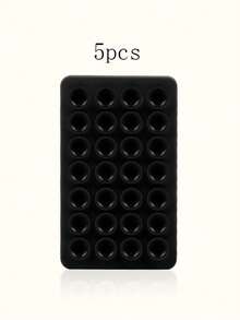 1 pièce Poignée de téléphone en silicone à double face, support de téléphone avec ventouse, support de téléphone adhésif mains libres, convient pour les selfies et les vidéos, support de téléphone avec prise pour les doigts, montable au mur, support de voiture, applicable pour la maison, le bureau, la salle de bain, la cuisine, facile à nettoyer, ne laisse pas de trace, doux au toucher, accessoire de téléphone réutilisable - Multicolore - Voir 16