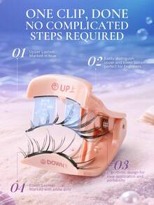 Mlen Diary 磁吸假睫毛套組 10.5-12mm 可重複使用，無需眼線膠，升級版 3D 雙磁吸睫毛，便攜免膠睫毛簇，適合輕盈自然妝容 - 黑色 - 查看 6