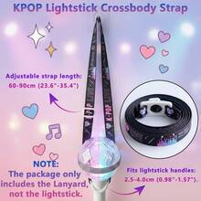K-Pop应援棒挂绳，K-Pop应援棒肩带，K-Pop便携式展示活动斜挎带，可调节背带，适用于通用K-Pop应援棒，K-Pop应援棒配件，适合演唱会必备，适合派对、游戏和活动，适用于SKZ//Stray Kidz//Twice///Txt//G-Dragon//EXO/Aespa/Army Bomb/官方应援棒，不含应援棒。 - 彩色 - 查看 29