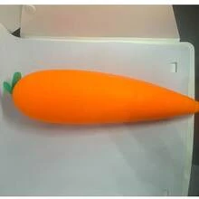 1個胡蘿蔔軟玩具，成人壓力緩解玩具，軟橡膠胡蘿蔔壓力緩解玩具，逼真食物設計新穎桌面擠壓壓力緩解玩具，畢業派對用品；旅行必需品；擠壓玩具/柔軟彈力玩具 - 彩色 - 查看 14