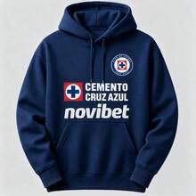 Cruz Azul Retro Design Sweatshirt | Clothing For Soccer Fans - Grey - View 2