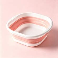 1pc Foldable Basin, Portable Collapsible Wash Basin, Vegetable Washing Bowl, Student Dormitory Foot Tub And Foot Basin, Multi-Functional - Multicolor - View 9