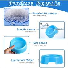 Wholesale Practical Plastic Pet Bowls, Candy Color Round Single Bowl, Cat & Dog Food Dishes, Pet Feeding Utensils - Random Color - View 7