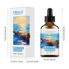 Hllozzi 30ml 海洋森林與30ml 倫敦紳士精油，清新水生木質香調，後者帶有舒緩的木質皮革調。這些精油適用於擴香機、加濕器、香氛蠟燭和DIY，是送給親友的理想禮物。 - Oceanic Woods and London Gentleman - 查看 2