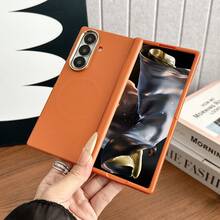 1pc Solid Color Popular Business Lightweight Shockproof Anti-Slip Smart Phone Case Fashionable Phone Cover Foldable Phone Case Protective Cover Foldable Phone Case Compatible With Galaxy Z Fold7 Galaxy Z Fold6 Galaxy Z Fold5 Galaxy Z Fold4 Can Be Used As Birthday Gift Graduation Gift Back To School Gift - Multicolor - View 5