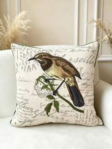 LCUHPCL 1pc American Country Vintage 3D Bird Throw Pillow Cover, Suitable For Bedroom, Living Room, Party And Various Environments - Multicolor - View 12