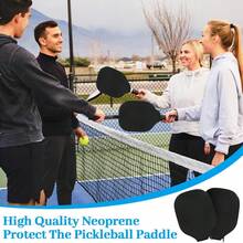 2pcs Pickleball Paddle Covers Sports Bag With Zipper Opening, Fits Most Pickleball Paddles - Grey - View 4