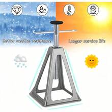 SAILUN Pack Of 2/4 Axle Stand Set For Static Caravan, Adjustable Height 28-43 Cm, Aluminum Support Stands For Caravan, Trailers, Maximum Load 1000 Kg, Caravan Accessories - 2 Pcs - View 4