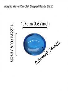 20/50/100顆 12 X 17mm 混色水滴形壓克力花瓶填充裝飾珠，適合聖誕與新年派對、桌面散佈裝飾、花瓶填充、活動、婚禮、生日裝飾禮品 - 水滴型 - 查看 4
