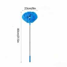1PC Extendable Microfiber Ceiling Fan Duster With Washable Head - Perfect For High Ceilings, Furniture & Car Cleaning Ceiling Fan Cleaner Duster Fan Cleaner - Blue - View 10
