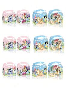 12Pcs/Set Bluey Gift Box Candy Box Cute Box Party Supplies Box Gift Packaging Box Gift Boxes Gift Boxes For Gift Boxes Packaging Holiday Gifts Party Favors Decorative Box Festival Party Supplies Gift Party Decorations - View 11