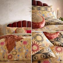 Ethereal Abstract Duvet Cover Set - King (estándar del Reino Unido) + óxido de oro - Ver 6