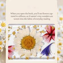2pcs Printed Dried Flower Pattern Acrylic Tassel Bookmarks, Elegant Reading Gift, Suitable For Women, Teachers And Book Lovers - Rectangle - View 4