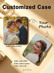 GIIPPA 1pc Customized Photo Kindle Reader Protective Case, With Auto Wake/Sleep Function, Lightweight And Portable, Perfectly Fits And Protects Your Reading Device, Graduation Gift, Holiday Gift, Anniversary Gift, Valentine's Day Gift, Birthday Gift, Wedding Gift - Multicolor - View 1