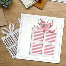 1pc Creativity Gift Metal Cutting Die For Scrapbooking And Crafting, Diy Embossing Template, Handmade Card And Gift Card Making Tool. - Multicolor - View 4