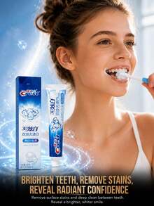 CREST Gleam White Dual Action Toothpaste Sample 170g, 3pcs Lime Fresh Scent, Stain Removal & Whitening, Deep Cleaning, Long-Lasting Freshness, Daily Oral Care - 3D炫白雙效去漬白牙膏** - 查看 2