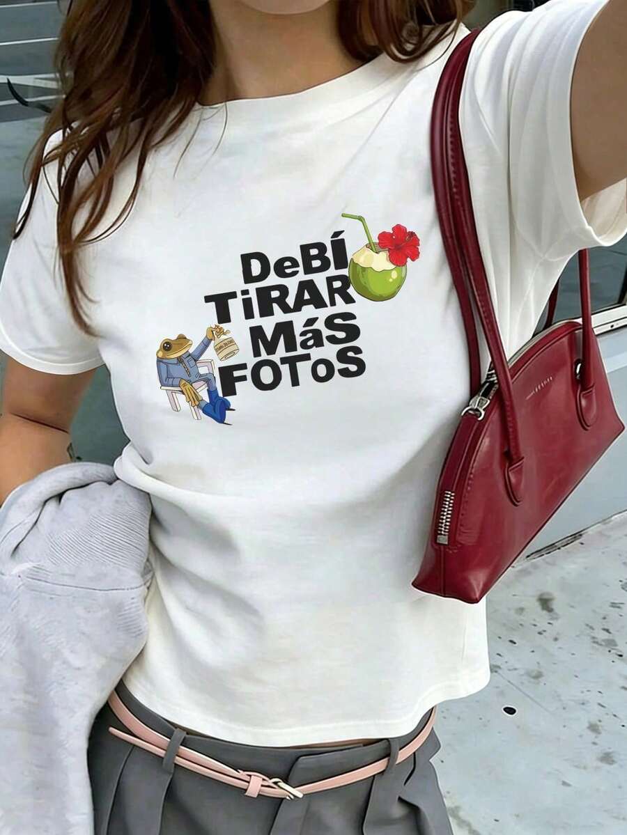 Women T-Shirts - 白色 - 查看 1