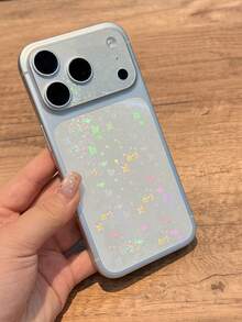 1pc Full Coverage Transparent Anti-Scratch Full Back Protective Film, Laser Rainbow Glitter Starry Sky Phone Back Shell Protector, Phone Accessories, Compatible With IPhone 17 Pro Max 17 Pro - Clear - View 6