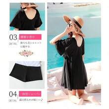 Plus Size Bikini Sets - Black - View 3
