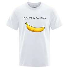 T-shirt imprimé banane amusant pour hommes et femmes, vêtement d'été en coton, mode décontractée, col rond, manches courtes, streetwear - 5 - Voir 2