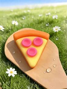 1pc Soft Pizza Shaped Stress Relief Tool - Moisturizing Elastic Fingertip Massager, Relieves Anxiety And Enhances Focus - Multicolor - View 7