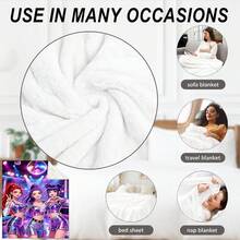 K-Pop Girl Group Disco Party Flannel Blanket, Soft And Comfortable, Sofa / Camping / All Season Use Throw Blanket - Multicolor - View 9