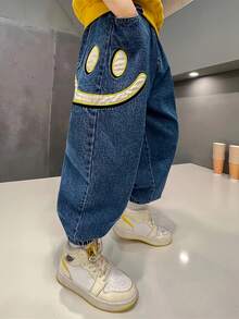Boys' Denim Jeans Spring/Autumn 2026 New Style Casual Tapered Long Pants For Tween Boy - Medium Wash - View 3