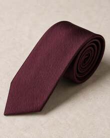 Men's Formal Ties, Versatile For Suits, Suitable For Weddings, Banquets, And Job Interviews. - 紅木色 - 查看 3
