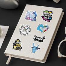 50pcs Science Equipment Test Tube Cell Microbe Cartoon Creative Niche Decorative Mirror Pegboard Stickers - Science-1966 - View 9