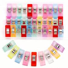 50pcs Colorful Fabric Sewing Clips, Multi-Purpose Quilting Binding Craft Clips, Edge Positioning Clips, Plastic Binding Paper Clips Set, DIY Sewing Pin Alternative - Multicolor - View 8