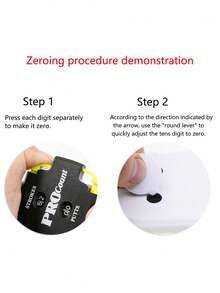 1pc Resettable Square Golf Score Counter, 2-Round Dual Person Golf Counter - Multicolor - View 2