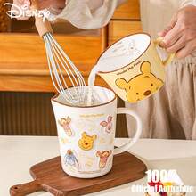 Gelas Ukur Keramik Resmi Disney Otentik Bermerek Winnie The Pooh, Gelas Ukur Kapasitas Besar, Gelas Susu untuk Sarapan di Rumah, Gelas Ukur Kreatif untuk Memanggang dengan Skala, Gelas Ukur Keramik Tahan Suhu Tinggi Microwave, Gelas Susu Kedelai - MultiWarna - View 4