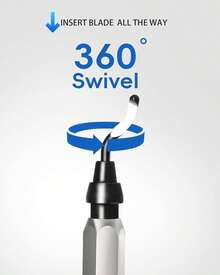 Voltrish 11-Blade Deburring Tool For 3D Printing, Premium High-Speed Steel Blades For Smooth Edge Finishing - Ideal For HVAC, Metal &Amp; Resin &Amp; Professional Conduit Reaming, 3D Printer Accessories - White - View 2