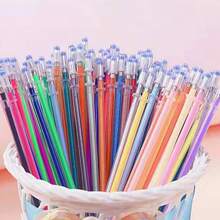 Multicolor Glitter Gel Pen Refills, Quick Dry Smooth Writing Fine Tip Ink Refills, Glitter Gel Pen Refills, Smooth Writing Fine Point Refills For Drawing, Scrapbooking And CraftsLarge Capacity Replacement Refills For Drawing, Coloring - Multicolor - View 9