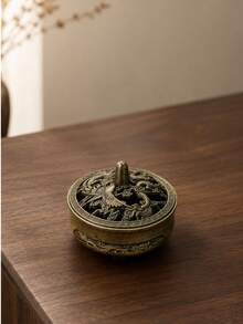 龍鳳香爐，室內香氛擴香器，式香爐，附檀香，茶道裝飾，適合節日或畢業禮物 - A - 查看 3