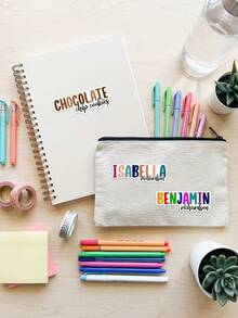 10pcs Custom Rainbow Name Stickers, Personalized Colorful Name Decals, Stickers Labels , Back To School Supplies, Water Bottles, Laptops - Multicolor - View 3