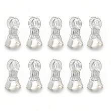 5/3/1pc Transparent Plastic Spring Clips/Multi-Function Balloon Arch Fixing Clips, Suitable For Backdrop Straps, Birthday Party, Wedding Decoration, Photography Studio, Suitable For Party, Essential Tool For Hanging Clothes - View 9