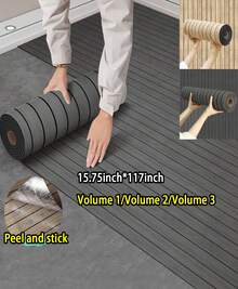 40 Pcs/60 Pcs 3D Wood Grain Vinyl Floor Tiles, 11.7Inch*11.7Inch Peel And Stick Self-Adhesive Flooring, Waterproof Wear-Resistant Non-Slip DIY Floor Tiles, Easy To Install For Kitchen, Bathroom, Living Room, Dining Room And Furniture Renovation - 多色 - 查看 10