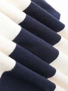 Cardigan Rajut Anak Perempuan dengan Kancing, Jaket Sweater Hangat Kasual - Navy Blue - View 5