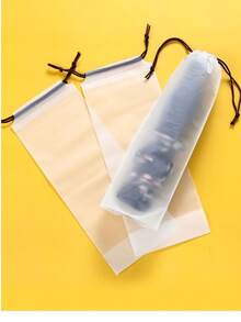 YITAPE 10pcs Multi-Function Waterproof Drawstring Bags, Suitable For Kitchen, Office And Travel - Durable Plastic Storage Bags, Can Store Stationery, Mouse Pads, Umbrellas, Etc. - A - View 2