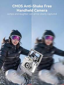 Palm-Sized Mini Camera With 180° Flip Screen And Beauty Filters-Perfect For Capturing Campus And Outdoor Moments; Doubles As A Portable Hanging Accessory - 查看 9