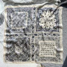1pc Women's Elegant Vintage Paisley Print Chiffon Scarf, Bohemian Style 70cm Square Scarf, Neck Scarf, Headband, Lightweight Decorative Accessory Suitable For All Seasons - Multicolor - View 5